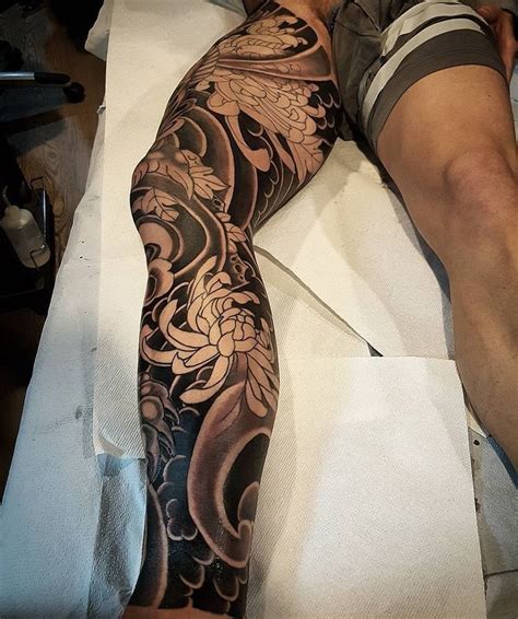 asian tattoo sleeve|japanese full leg tattoo.